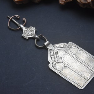 Antique Vintage Fibula Silver - Old Moroccan Fibula 1900s