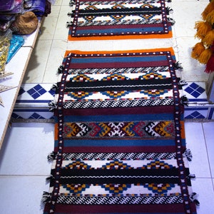 Tuareg corridor kilim rug , Moroccan Berber couloir Rugs