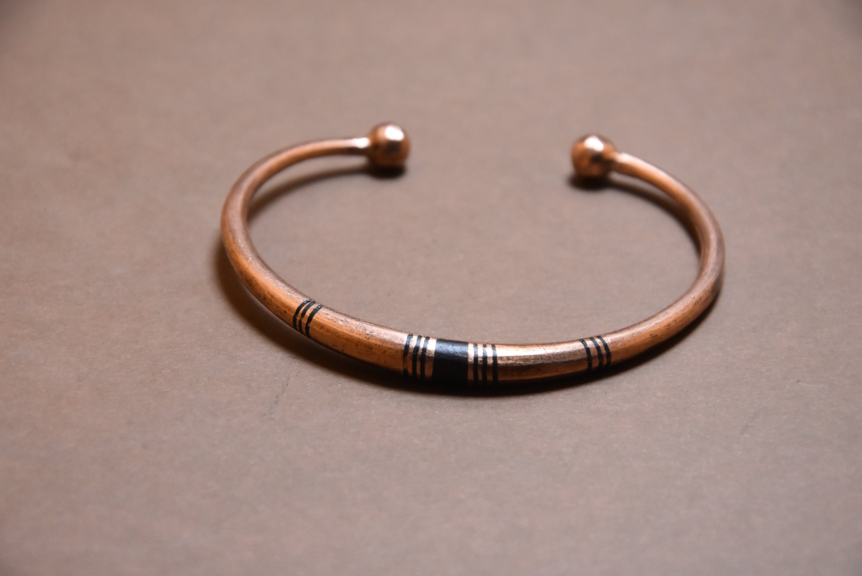 Bracelet Manchette Large En Cuivre, Style Amérindien Du Sud-Ouest, Réglable