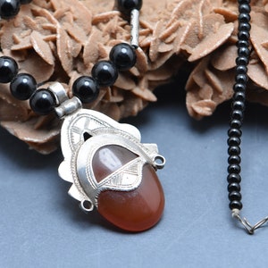 Tuareg Agate Pendant Silver - Mali
