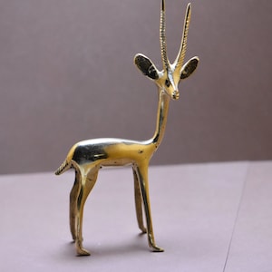 Tuareg Gazelle Brass Sahara Gazelle Handmade