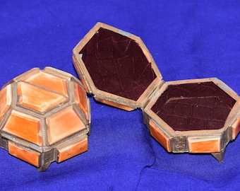 Pair Berber Box Craft Artisanat Moroccan Box jewelry