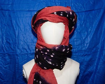 Tuareg Cotton Scarf: Berber Sahara Style