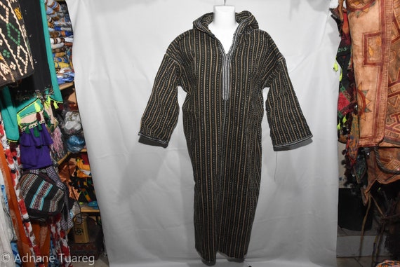 Djellaba Marocaine Robe Longue Pour Homme Caftan Marocain Gris