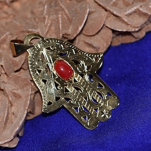 モロッコ ベルベル KHAMSA 金メッキ