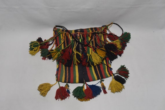 Berber wool Bag , old Berber Shoulder Bags Wool H… - image 7