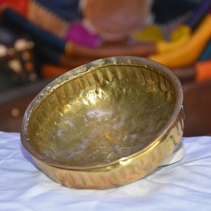 Moroccan Hammam Bowl Vintage Brass