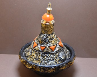 Kleine Marokkaanse tajine: tajine van keramiek aardewerk (14 cm)
