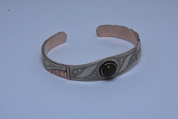 Simple Solid Brass Tuareg Bracelet / Bangle / Boh… - image 4