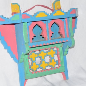 Moroccan Shelves Wood , Painted Shelf Morocco