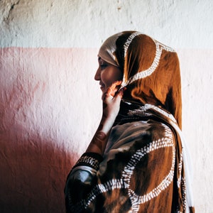Tuareg Melhfa Dress: Sahara Cotton Clothing