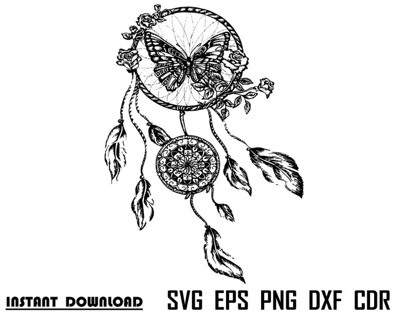 Free Free 204 Dream Catcher Svg Mandala SVG PNG EPS DXF File