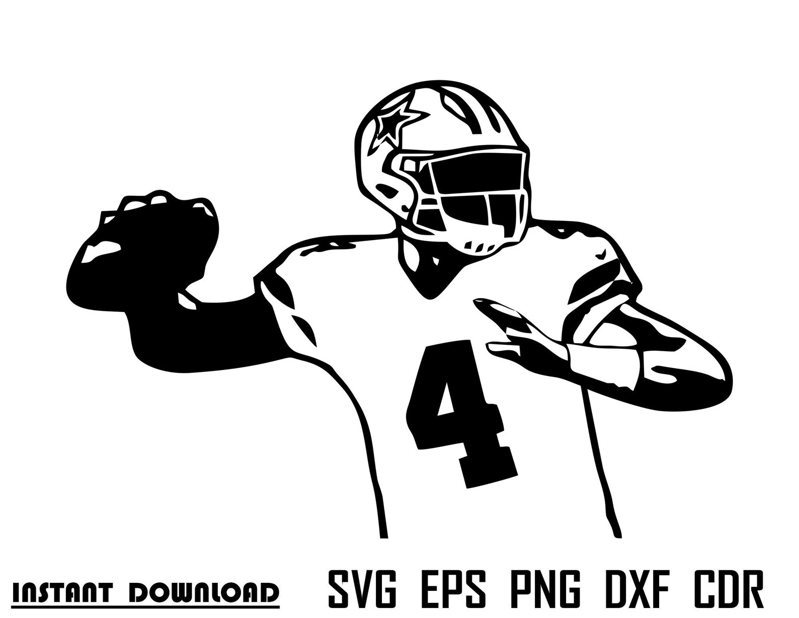 Football Player Lineman Svg Eps Png Dxf Football Football | Etsy