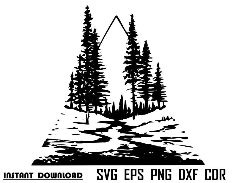 Free Free Mountain River Svg 305 SVG PNG EPS DXF File