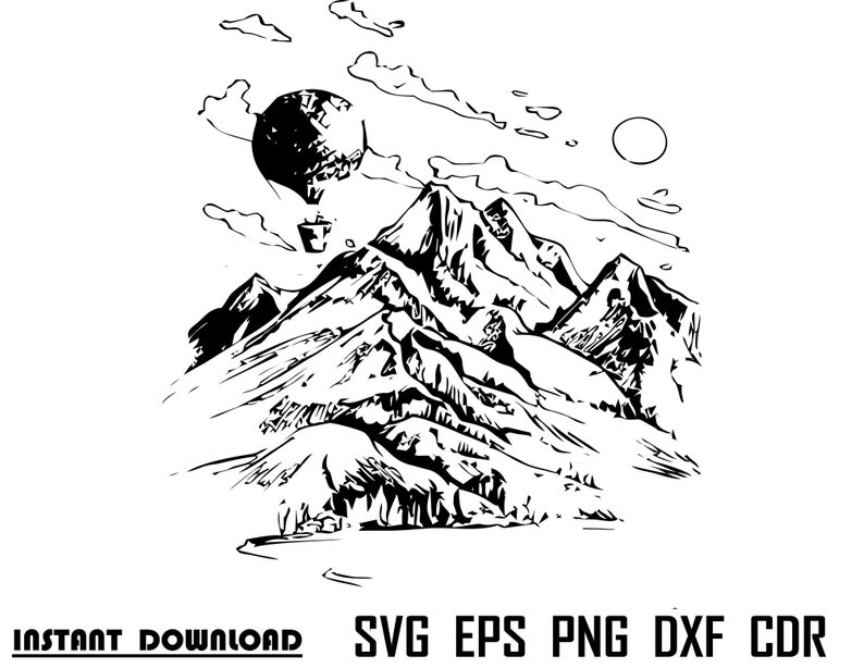 Free Free 200 Mountain River Svg SVG PNG EPS DXF File