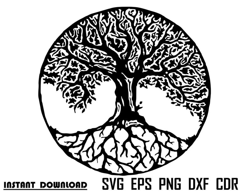 Download Moon Star Silhouette Tree Of Life Svg Love Tree Celtic Life Tree Cut Family Tree Vector Yggdrasil Cricut Wedding Tree Vinyl Cameo Digital Art Collectibles Vadel Com
