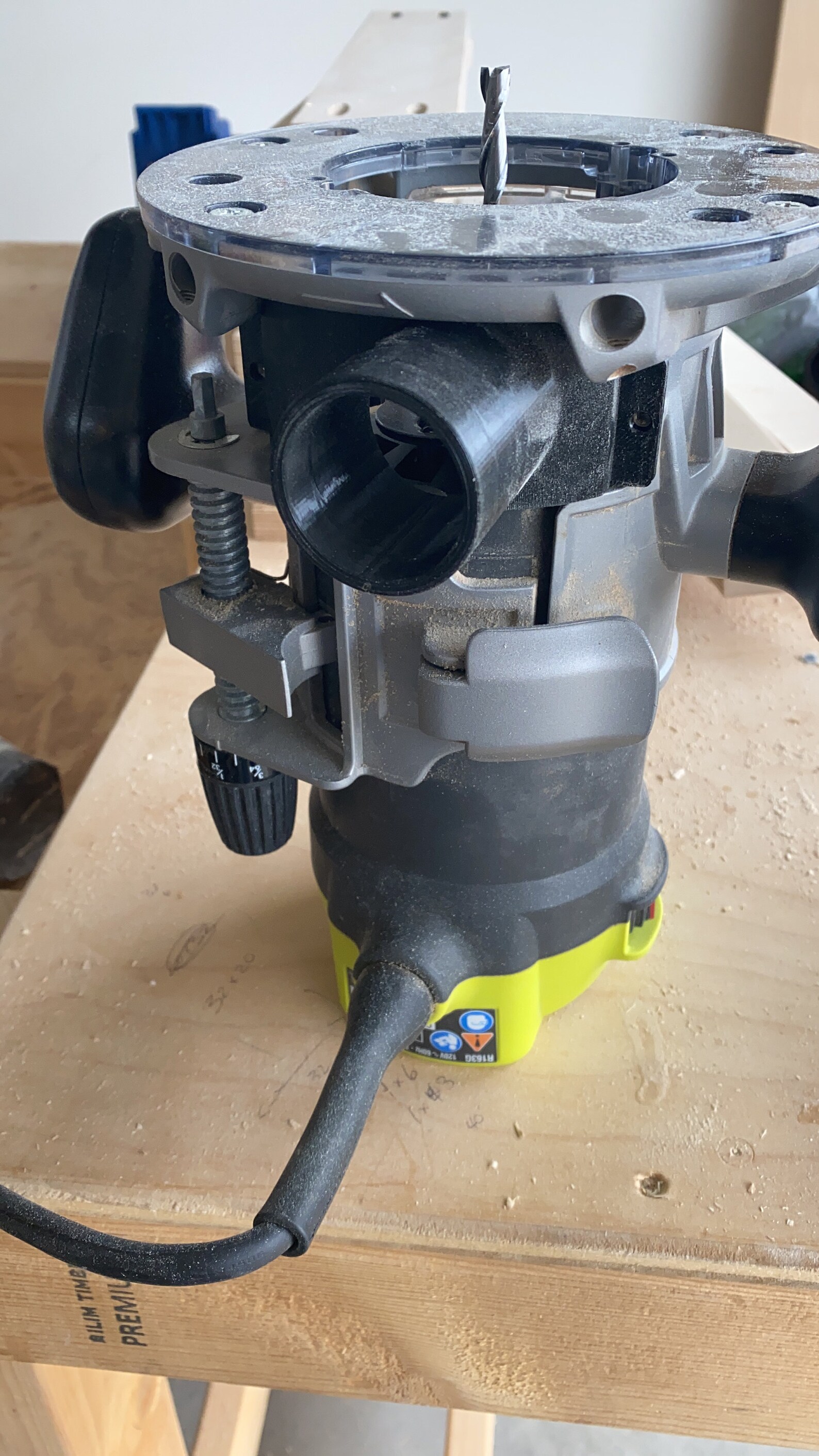 Dust Port for Fixed Base Ryobi Router Etsy