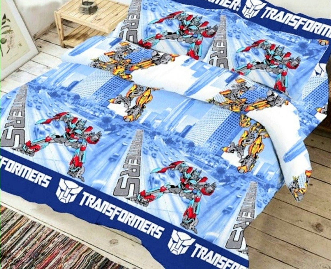 Children bedding set transformers duvet cover pillowcase Etsy