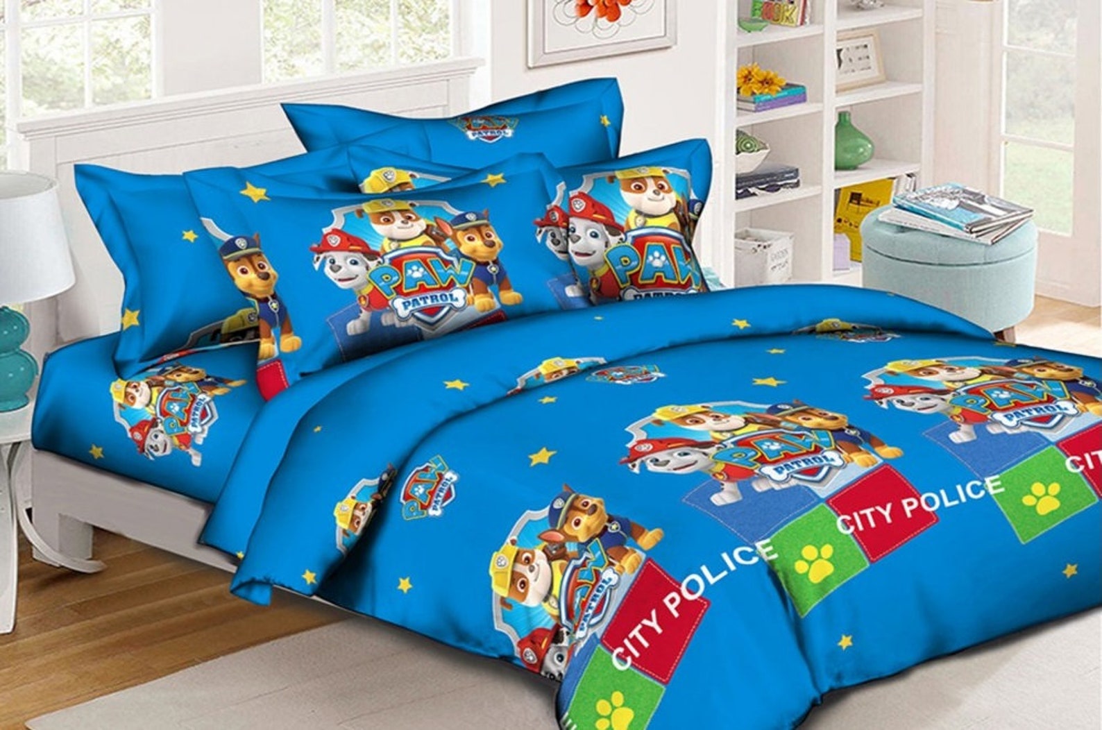 Paw patrol baby bedding set. duvet cover pillowcase bed Etsy