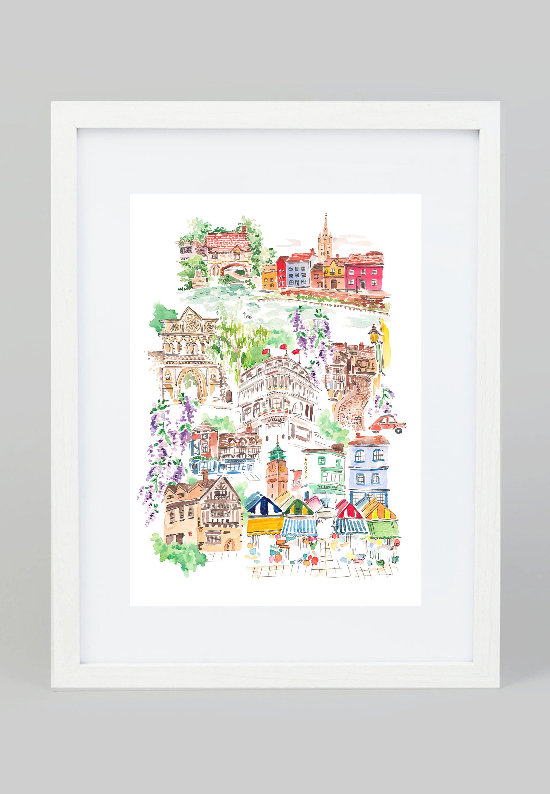 Norwich, Norfolk Print A4