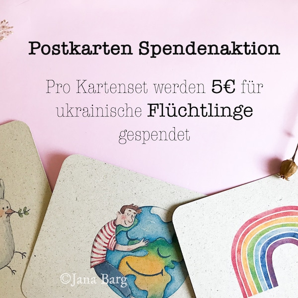 Postkarten Set |  für Frieden | SPENDENAKTION