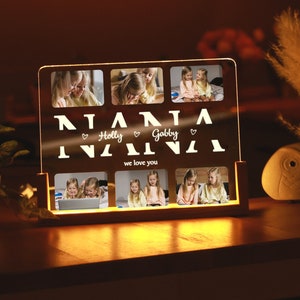 Personalisierte Fotolampe, Opas Nachtlicht, Geschenk für Nana&#39;s Geburtstag, Mamas Weihnachtsandenken, benutzerdefiniertes Foto Nachtlicht für Papa