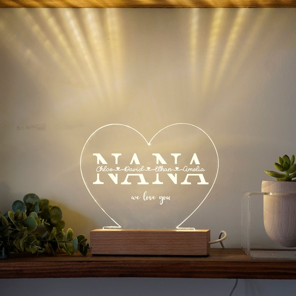 Nana Mothers Day Gift | Nana Lamp | Gift for Nana | Night Light for Nana Gift Idea | Personalized Mothers Day Gift for Nana