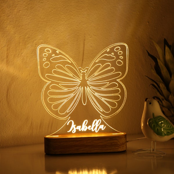 Custom Night Light for Kids - Teenage Girl Gifts - Name Light - Christmas Gift for Nephew - Gift for Niece - Auntie Gift - Toddler Bedside