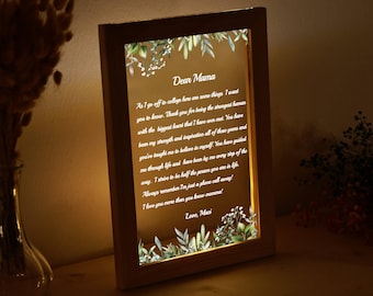 Custom Mom Letter Night Light - Gift for Mommy - Mother Gift - Mom Gift - Personalized Gift for Mom - Mom Birthday Gift - Mom Gift from Kids