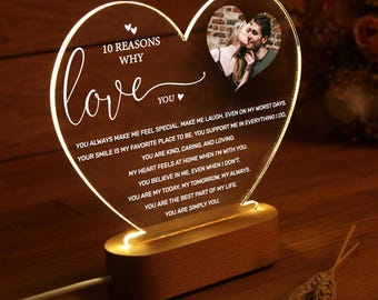 Personalized Why I Love You Reasons - Romantic Gift For Someone Special - Wedding - Anniversary - Valentine's Day - Birthday