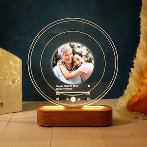 Personalized Photo Music Plaque - Mother Gift - Mothers Day Gift - First Mothers Day - Picture Gift Idea - Mom Gift Daughter - Music Plaque