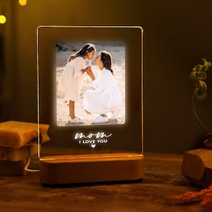 Photo Night Light for Mother's Day Gift - Gift for Mom -  Mother Gift - Best Mom Ever - First Mothers Day - Picture Gift Ideas - Mommy Gifts