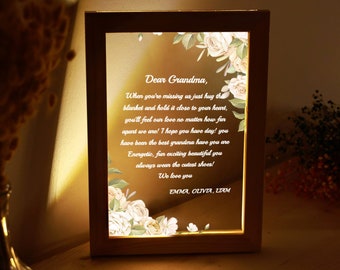 Custom Night Light for Grandma - Gifts for Grandma - Grandma Gifts - Grandma Mothers Day - Grandma Birthday Gift - Grandma Christmas Gifts