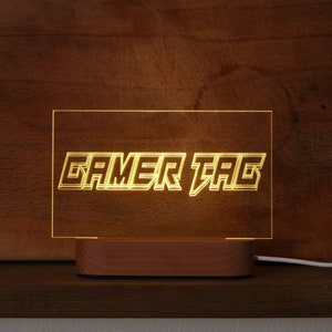 Gamer Tag Sign - Gamertag Light - Led Gamertag - Gaming Tag - Custom Gaming Sign, Father's day gift - Gamer Sign - Twitch - Streamer Gift -