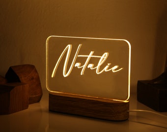 Custom Night Light for Kids - Teenage Girl Gifts - Name Light - Christmas Gift for Nephew - Gift for Niece - Auntie Gift - Toddler Bedside