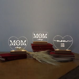 Gift for Mommy - Custom Night Light for Mom - Personalized Gift for Mom - Mother&#39;s Day Gift 2024 - Gift for Mother in Law - Custom Mom Gift