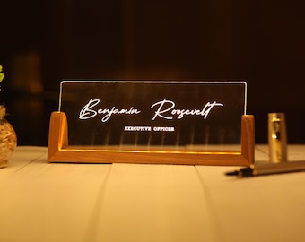 Graduation Desk Name Plate, Personalized Desk Name Plate, Graduation gift, Desk Accessories, Office Gifts for Boss Coworkers, New Job Gifts