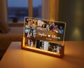 Personalized Couples Gift, Custom Photo Collage LED Light, Valentine, Family, Engagement,  Gift for Her, Gift for Him, Best Friends Plaque