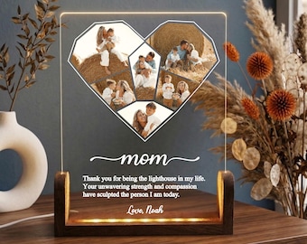 Customized Mom Photo Night Light - Custom Family Gift - Mom Gift from Daughter - Mother's Day Gift - Best Mom Gift - Mum Gift