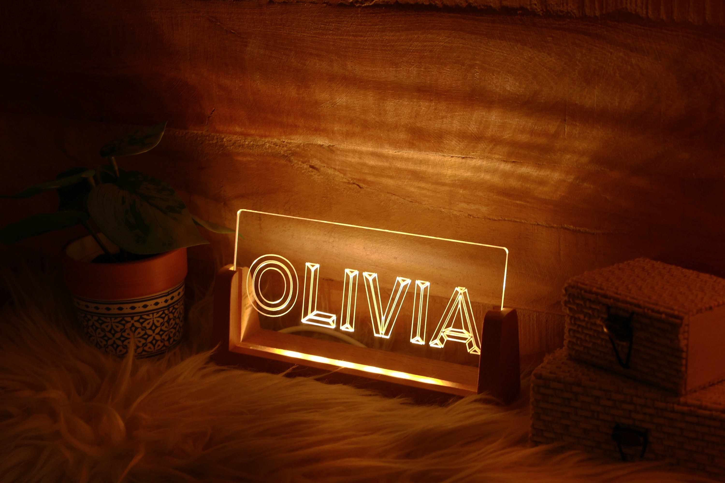 Personalized Name Night Light for Boys & Girls, Teen Tween Pre Teenage Gifts, Birthday Gift Ideas, Kids Nursery Room Decor, Christmas Gift