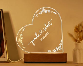 Personalized Dual Name Led Lamp, Infinity Gift, Gift for her, Light up Sign, Couples gift, Gift for her, Anniversary gift, Birthday Gift