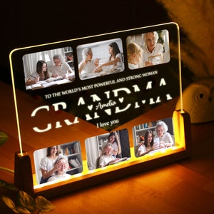 Photo Memories in Light, Christmas for Family, Grandma&#39;s Night Lamp, Nana&#39;s Birthday Surprise, Mom&#39;s Keepsake Glow, Dad&#39;s Office Decor