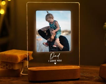 Personalised Dad Gifts, Fathers Day Gifts, Dad Gift From Kids, Birthday Gift For Daddy, Custom Photo Frame, Dad Birthday Gift, I love you Da