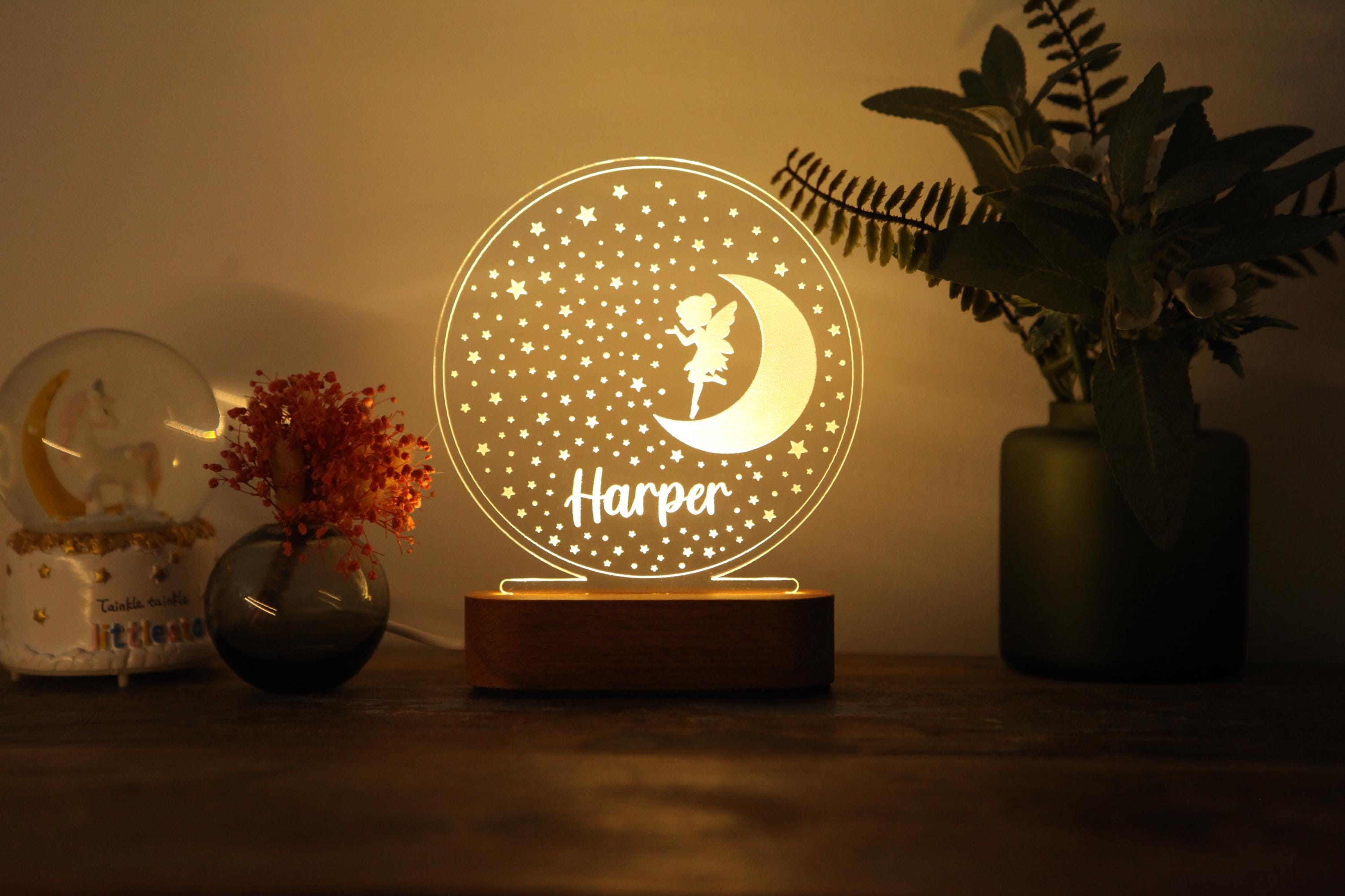 Lampe Enfant Personnalisable Avec Prénom - Veilleuse LED (motifs Variés) - Fabriquée En Espagne - Cadeau Naissance, Baptême, Anniversaire - 12