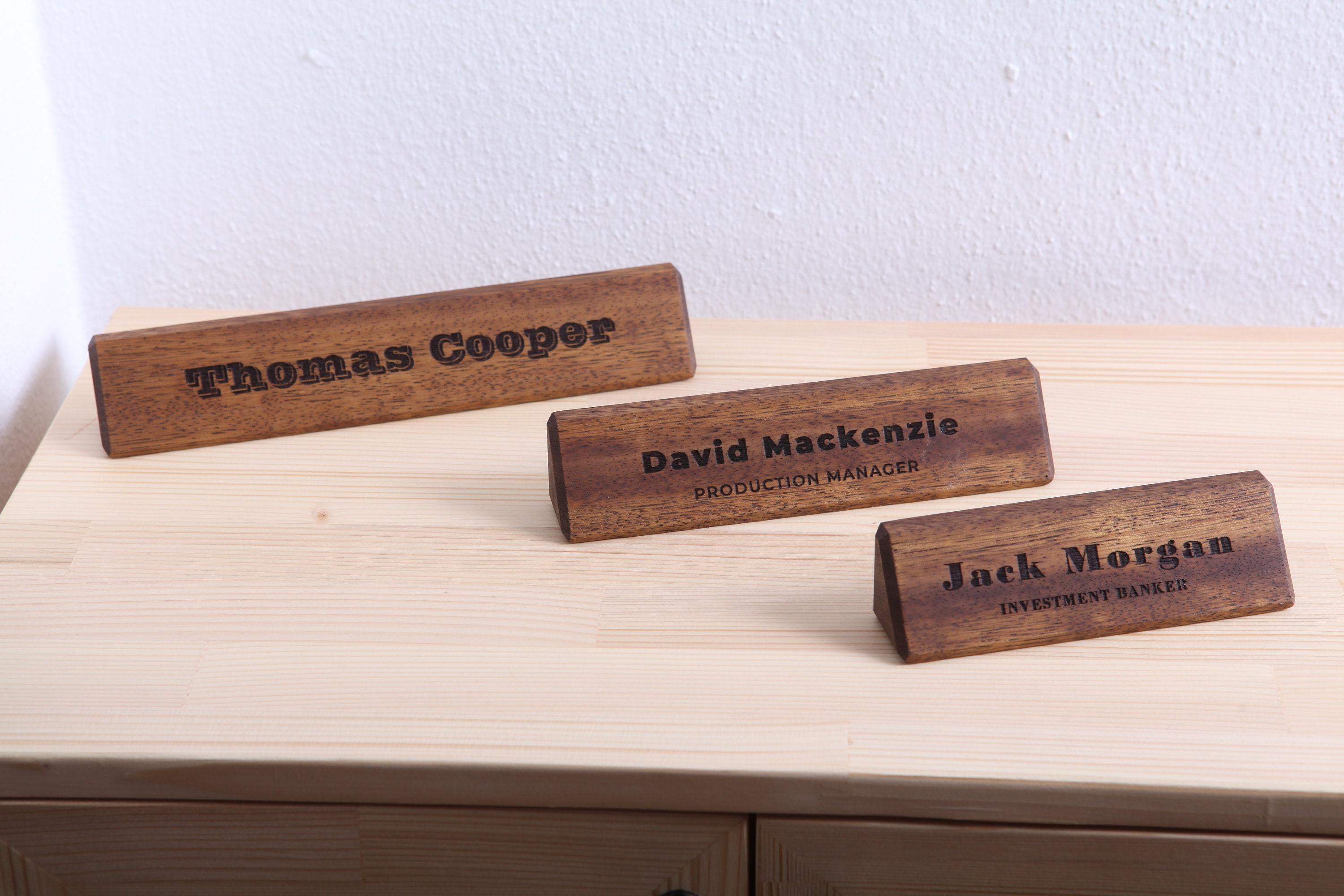 Personalized Gifts Desk Name Plate Personalised Wood Desk Etsy
