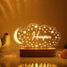 Personalized Night Light with Moon & Stars - Nursery Decor - Custom Name Light Night Gift - Kids Room Decor - Personalized Gifts for Kids 