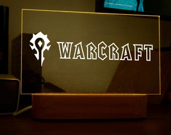 World of Warcraft Horde - Custom Gamer Tag LED Sign – Personalized Streaming Decor