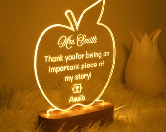 Personalized Teacher Thank You Gift, Teacher Plate With Name, Teacher Appreciation Gift, End of Year Gift, Class Gift, Nursery Teacher Gift