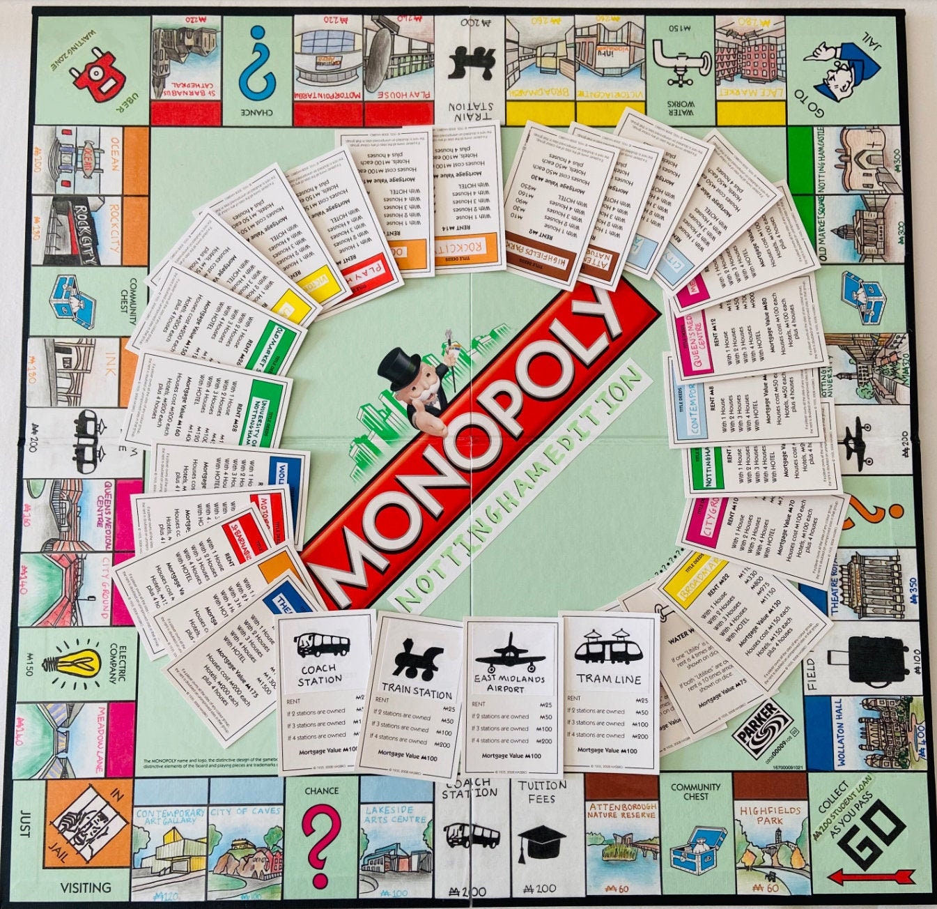 Custom Monopoly Board Game Location Etsy