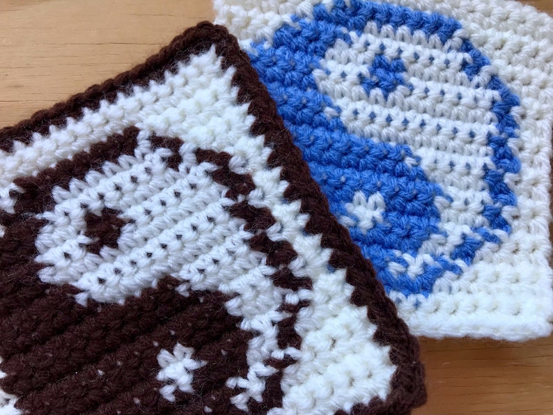 Yin Yang Square Crochet Pattern Yin Yang Crochet Tapestry Graph